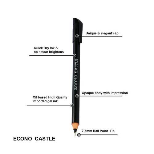 Econo Castle (Black Body) Pen-20pcs